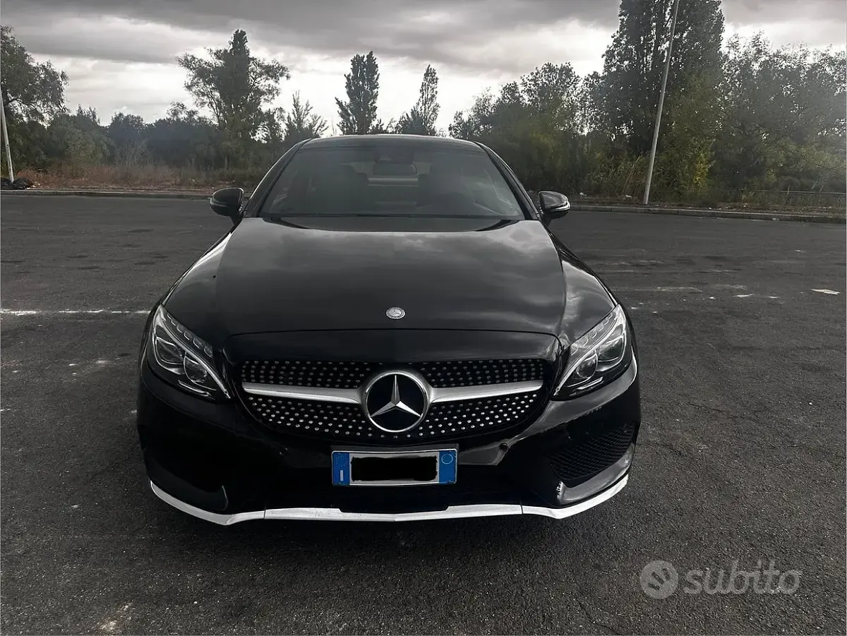 Usata Mercedes C220 Premium 170 CV (125 kW) 2017 Nero Coupé