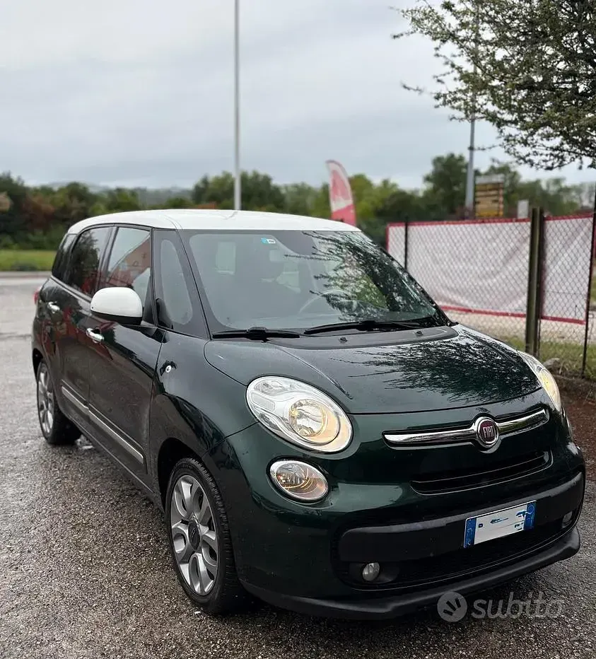 Usata Fiat 500L Lounge 105 CV (77 kW) 2015 Verde Monovolume