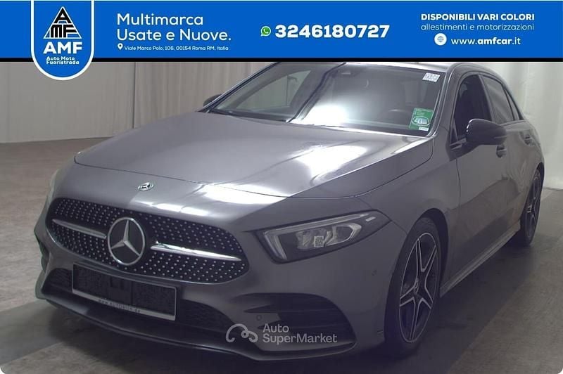 Usata Mercedes A180 AMG line 116 CV (85 kW) 2023 Grigio Berlina