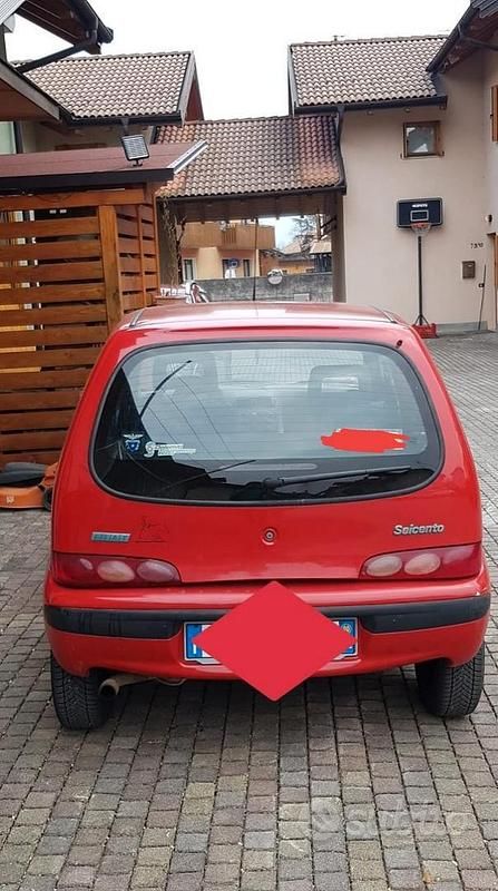 Usata Fiat Seicento 2000 Rosso Utilitaria