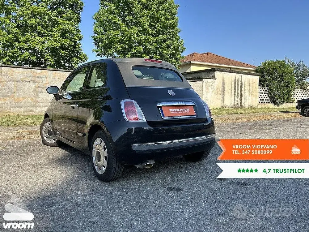 Occasion Fiat 500C Lounge 69 ch (50 kW) 2014 Noir Cabriolet