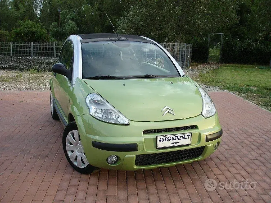 Usata Citroën C3 Pluriel Elegance 68 CV (50 kW) 2006 Verde Cabrio