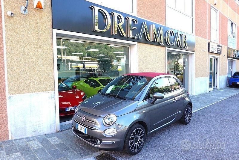 Usata Fiat 500C Dolcevita 70 CV (51 kW) 2021 Grigio metallizzato Cabrio