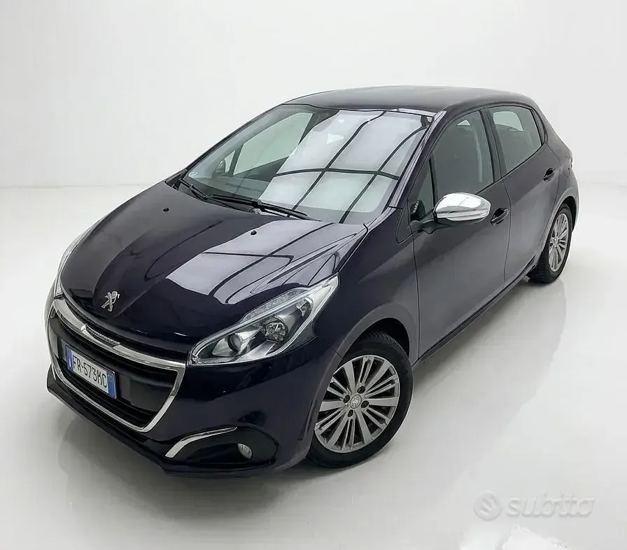 Usata Peugeot 208 82 CV (60 kW) 2018 Blu Utilitaria
