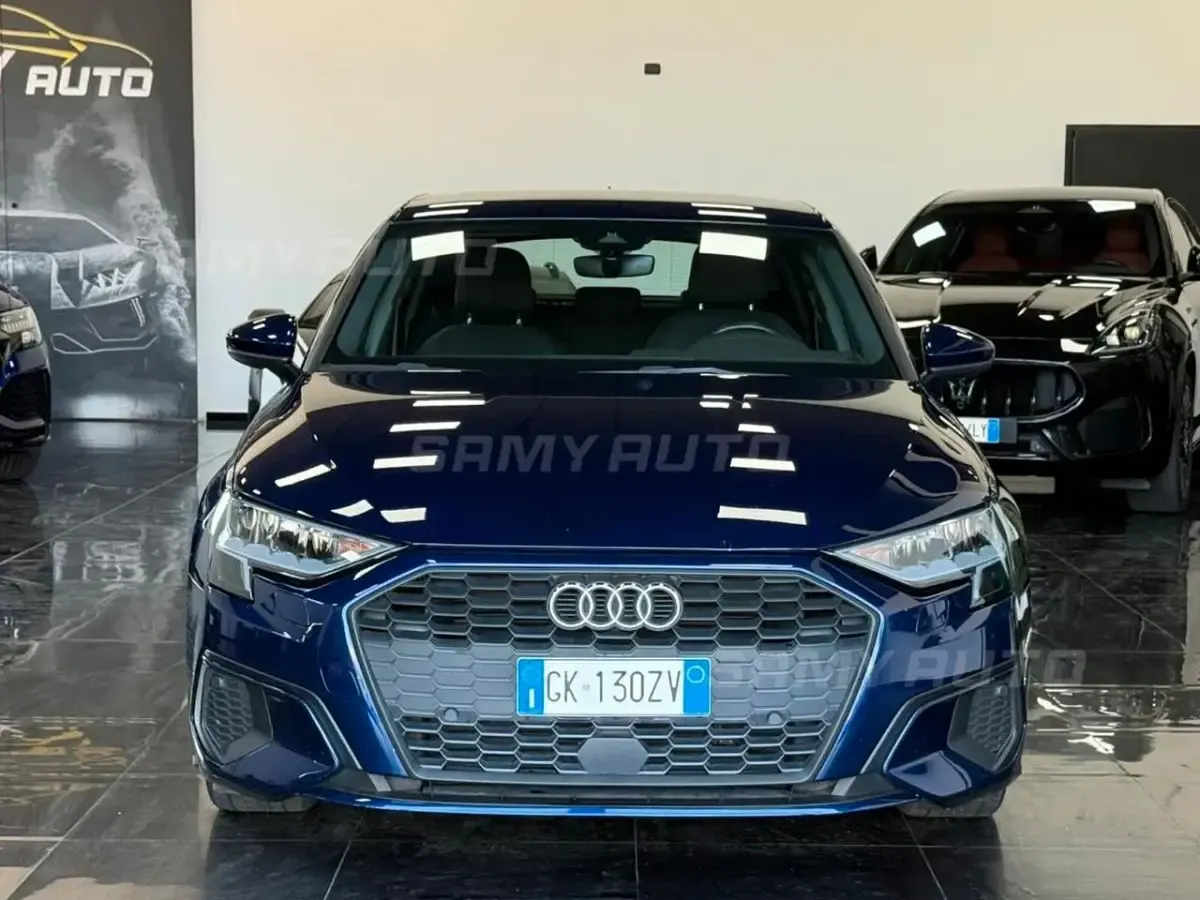 Usata Audi A3 Advanced 116 CV (85 kW) 2022 Blu Berlina