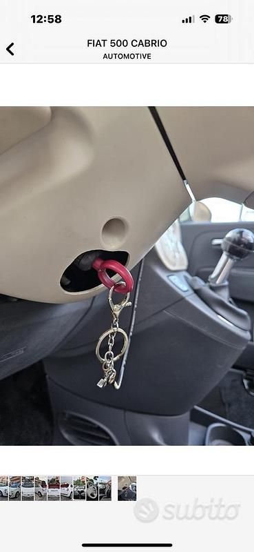 Usata Fiat 500C 95 CV (69 kW) 2011 Cabrio