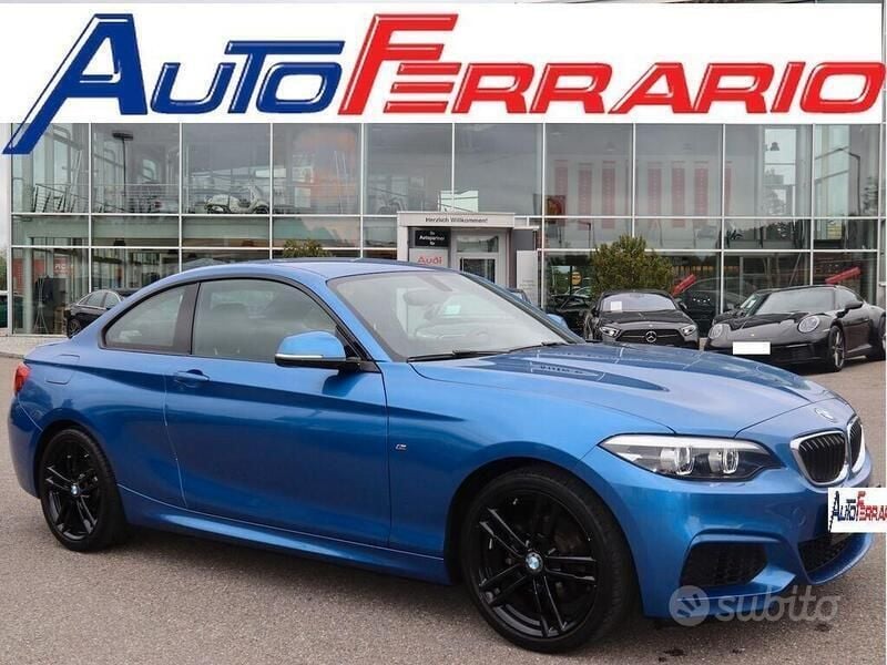 Usata BMW 218 M Sport 135 CV (99 kW) 2018 Blu Coupé