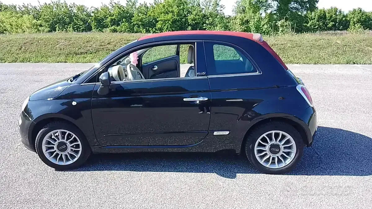 Usata Fiat 500 69 CV (50 kW) 2013 Nero Cabrio