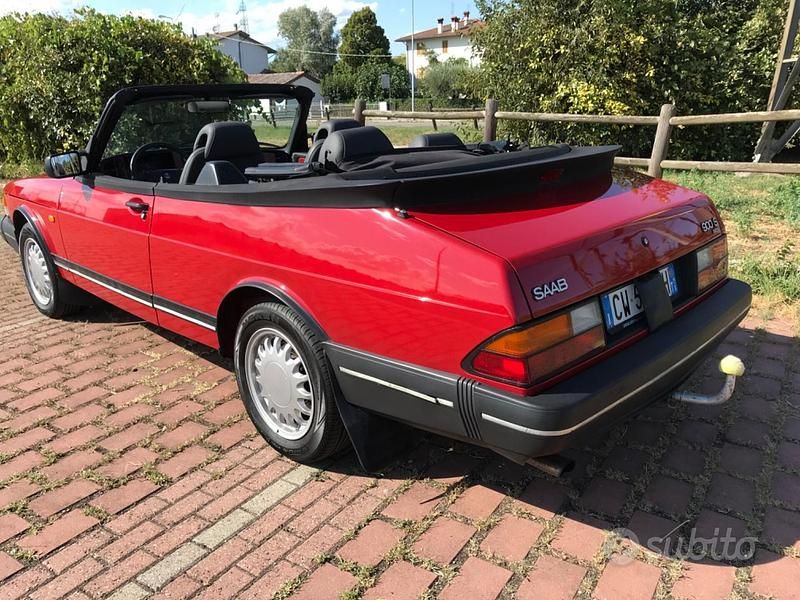 Usata Saab 900 Cabriolet 1993 Rosso Cabrio