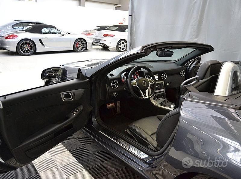Usata Mercedes SLK200 184 CV (135 kW) 2013 Grigio Cabrio