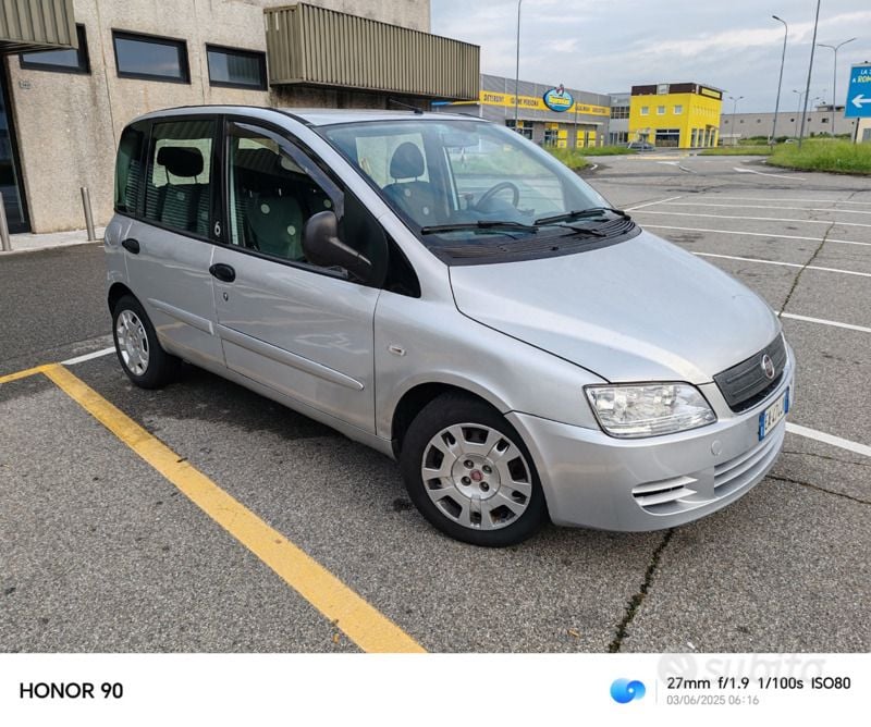 Usata Fiat Multipla 116 CV (85 kW) 2010 Grigio Monovolume