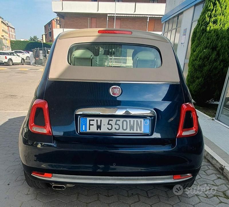 Usata Fiat 500C Lounge 2019 Blu Cabrio