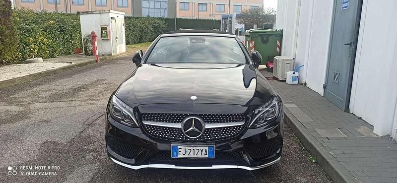 Usata Mercedes C220 170 CV (125 kW) 2017 Nero Cabrio