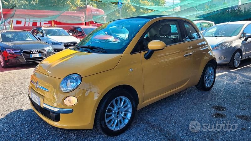 Usata Fiat 500C 95 CV (69 kW) 2013 Giallo Cabrio