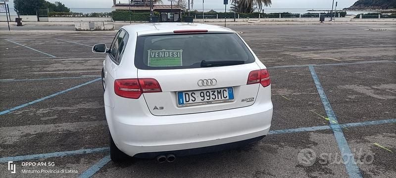 Usata Audi A3 S-Line 140 CV (102 kW) 2009 Bianco Utilitaria