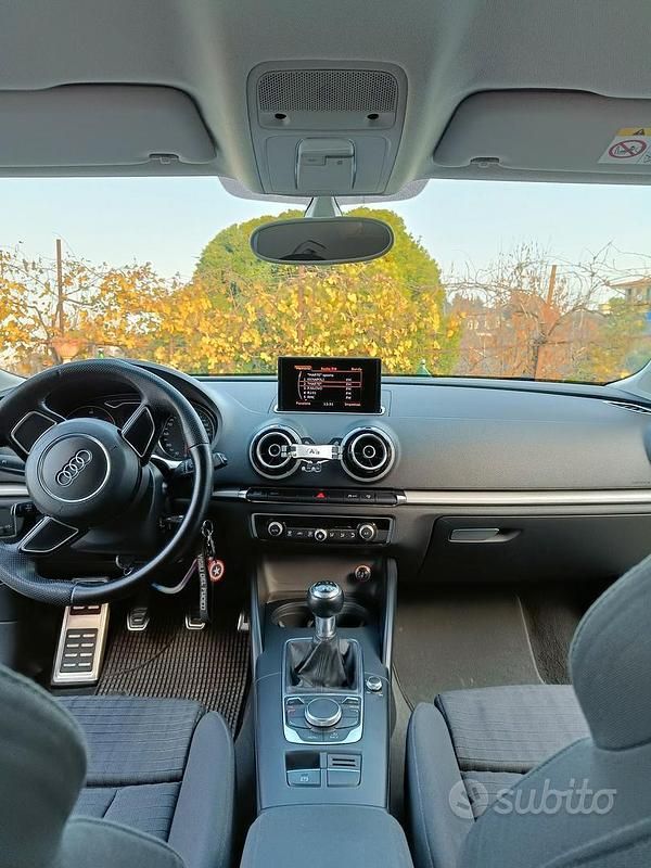 Usata Audi A3 Ambiente 110 CV (80 kW) 2015 Grigio Berlina