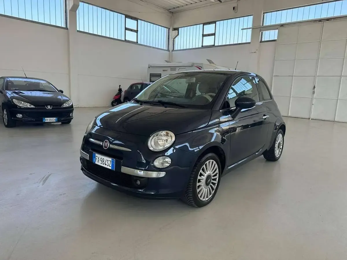 Usata Fiat 500 Lounge 75 CV (55 kW) 2008 Blu/azzurro Utilitaria