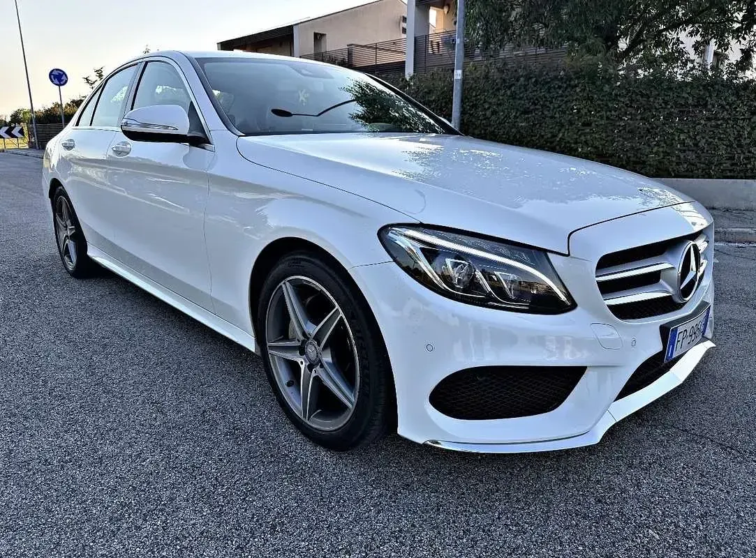 Usata Mercedes C200 Premium 136 CV (100 kW) 2016 Bianco Berlina