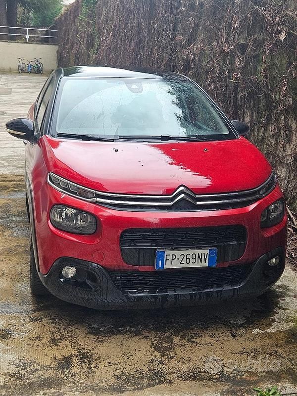 Usata Citroën C3 110 CV (80 kW) 2018 Rosso Utilitaria