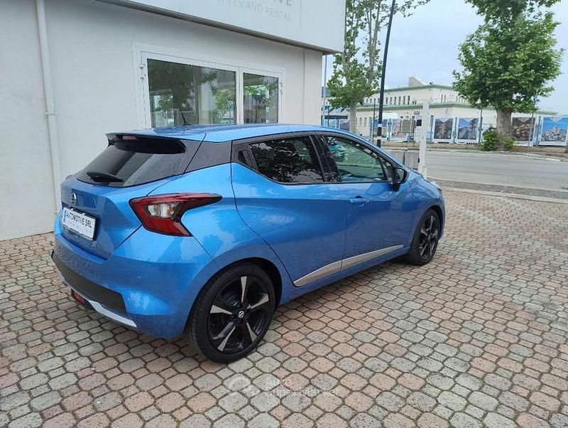 Usata Nissan Micra Tekna 91 CV (66 kW) 2017 Blu Utilitaria