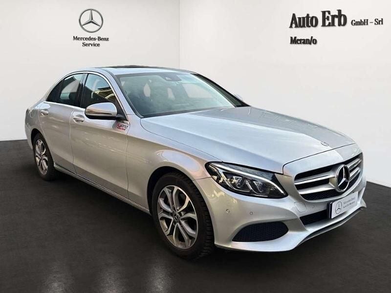 Usata Mercedes C220 Business 170 CV (125 kW) 2018 Argento Berlina