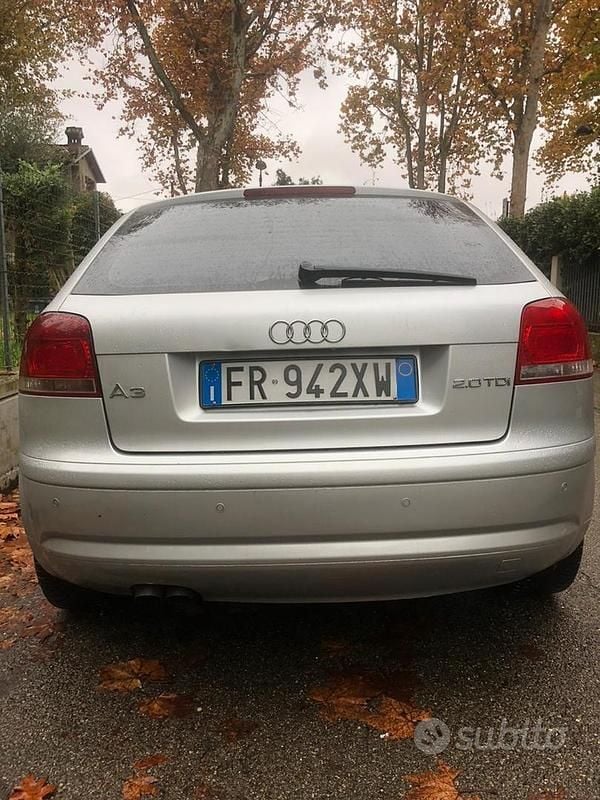 Usata Audi A3 Attraction 140 CV (102 kW) 2007 Grigio Utilitaria