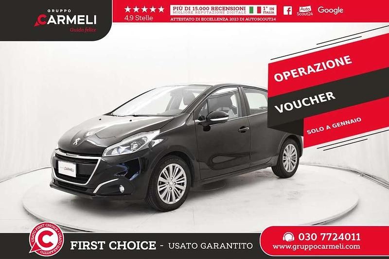 Nero Usata 2018 Peugeot 208 Active Due volumi | 9900 € (Buon prezzo) - Immagine 1/4