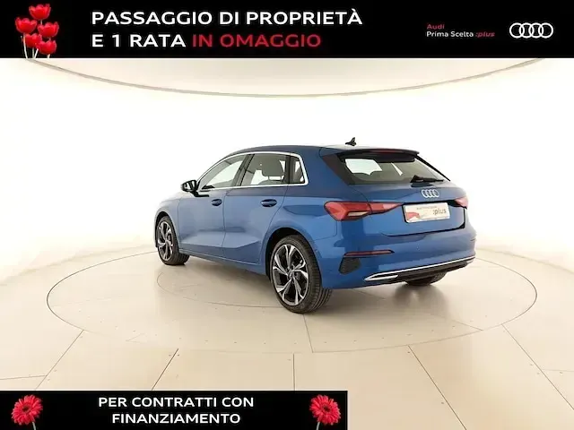 Usata Audi A3 Advanced Plus 110 CV (80 kW) 2022 Blu atollo metallizzato Berlina