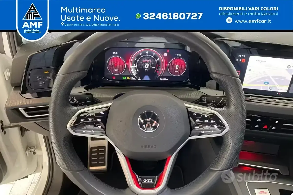 Usata VW Golf VIII GTI 245 CV (180 kW) 2021 Bianco Berlina