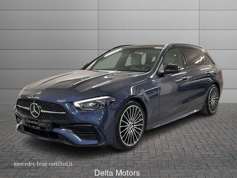 Usata Mercedes C220 AMG Line Premium Plus 197 CV (144 kW) 2023 Blu Station wagon