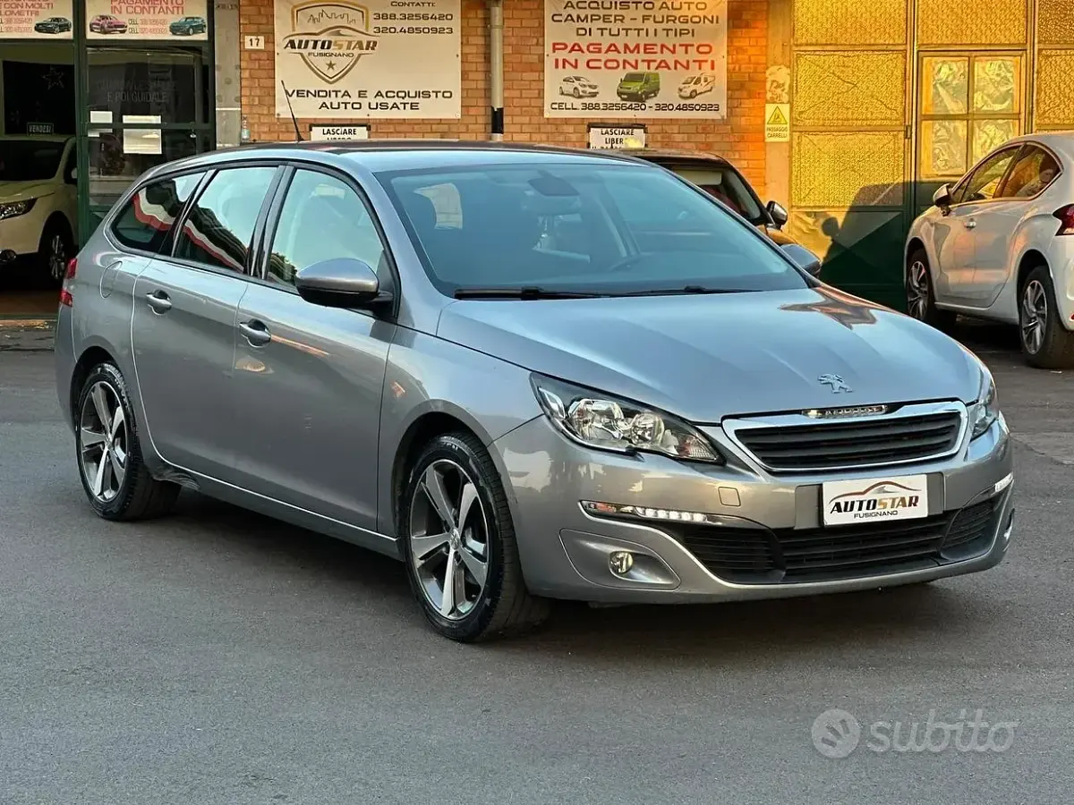 Usata Peugeot 308 GT-line 120 CV (88 kW) 2016 Grigio Station wagon