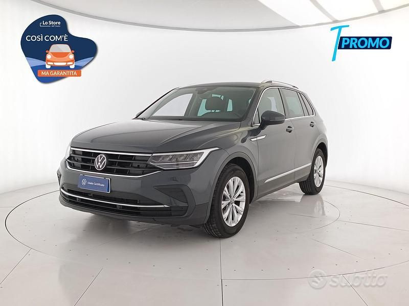 Usata VW Tiguan Life 150 CV (110 kW) 2023 Dolphin grey metallizzato SUV