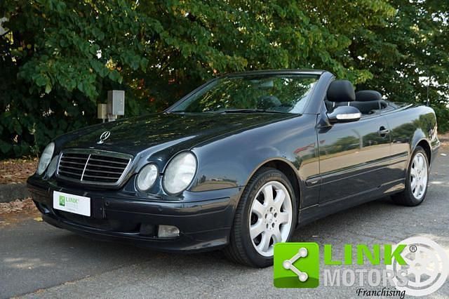 Usata Mercedes CLK430 Avantgarde 279 CV (205 kW) 2000 Blu Cabrio