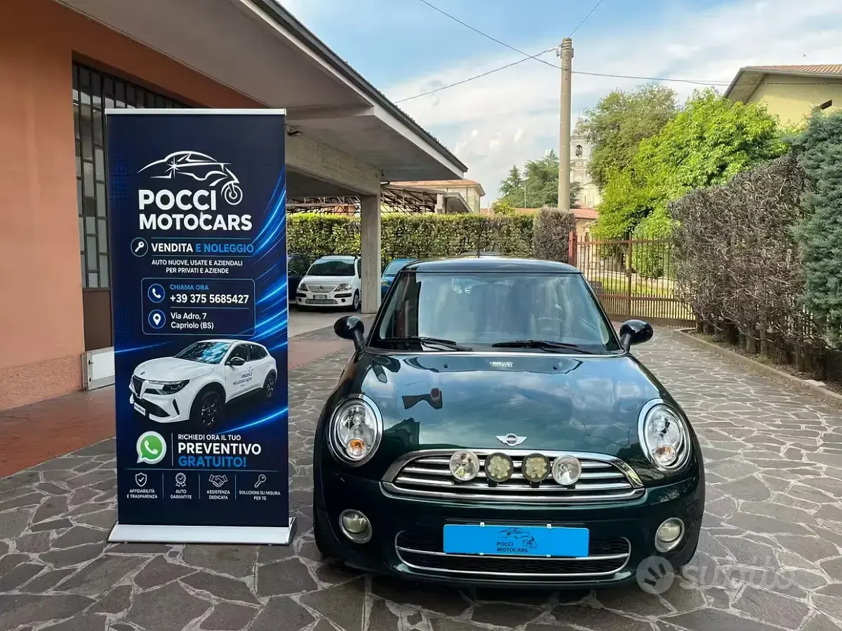 Usata Mini Cooper D 109 CV (80 kW) 2008 Verde Utilitaria
