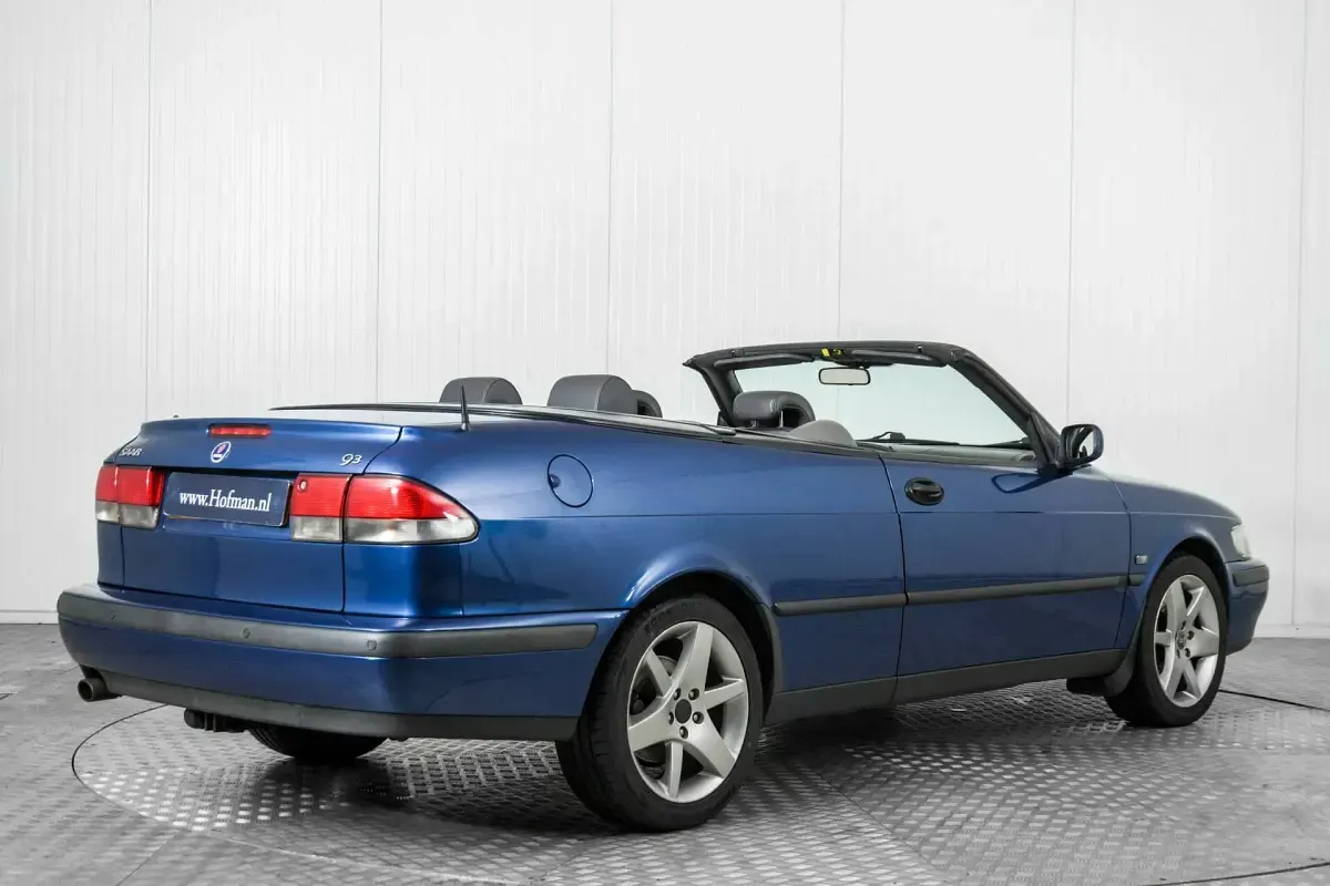 Usata Saab 9-3 205 CV (150 kW) 2001 Blu Cabrio