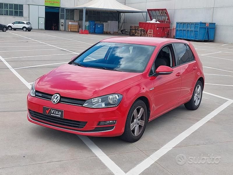 Usata VW Golf VII 110 CV (80 kW) 2018 Rosso Berlina