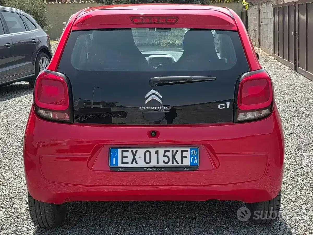 Usata Citroën C1 Live 69 CV (50 kW) 2015 Rosso Utilitaria