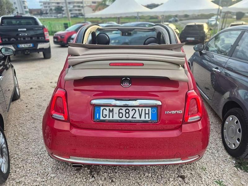 Usata Fiat 500C Star 69 CV (50 kW) 2023 Rosso Cabrio
