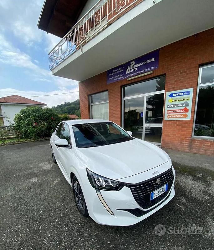 Usata Peugeot 208 100 CV (73 kW) 2020 Bianco Utilitaria