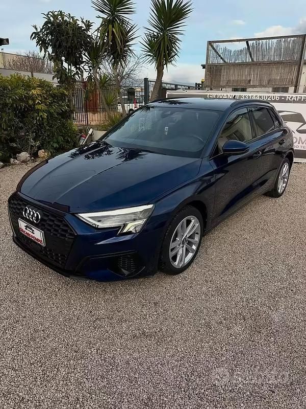 Usata Audi A3 150 CV (110 kW) 2020 Blu Berlina