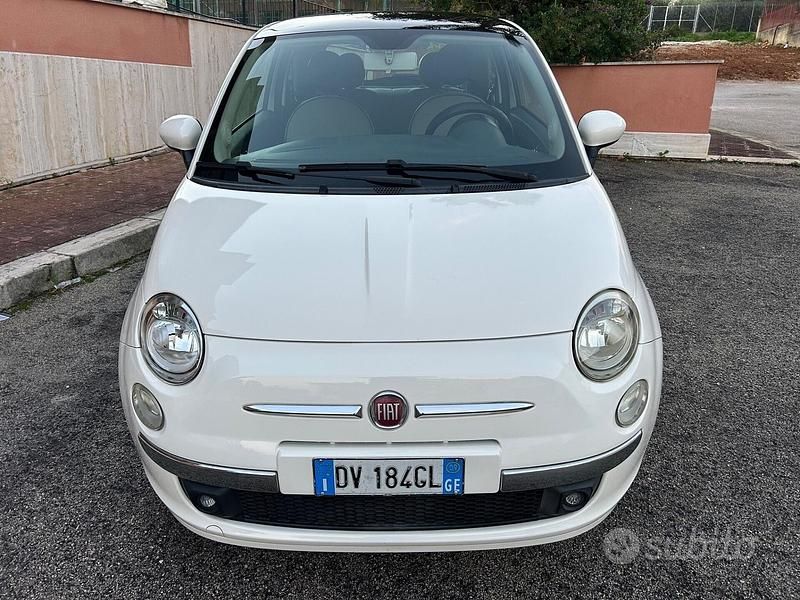 Usata Fiat 500 Lounge 69 CV (50 kW) 2009 Bianco Cabrio