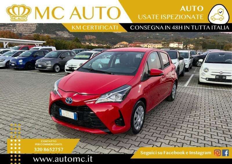 Usata Toyota Yaris 73 CV (53 kW) 2018 Rosso Berlina