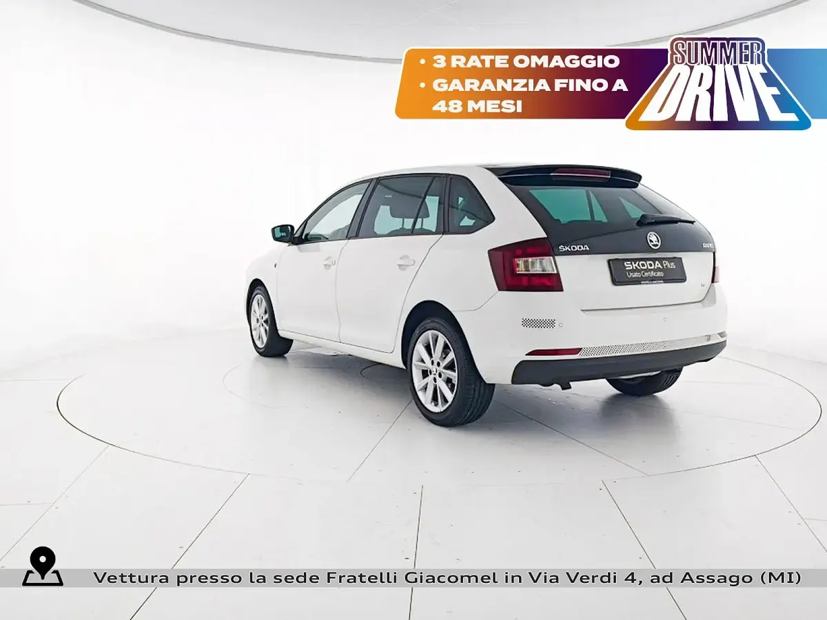 Usata Skoda Rapid Elegance 86 CV (63 kW) 2014 Bianco Utilitaria