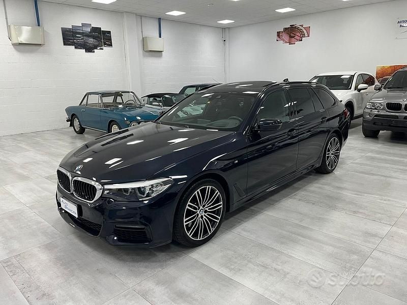 Usata BMW 525 M Sport 231 CV (169 kW) 2018 Blu/azzurro Station wagon