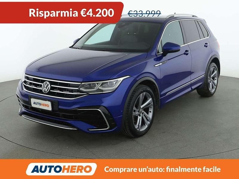 Usata VW Tiguan R-line 150 CV (110 kW) 2021 Blu SUV