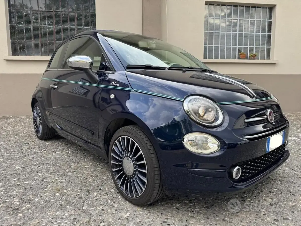 Usata Fiat 500C Riva 69 CV (50 kW) 2016 Bluazzurro Cabrio
