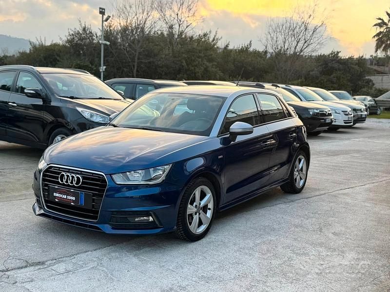 Usata Audi A1 S-Line 90 CV (66 kW) 2016 Blu Utilitaria