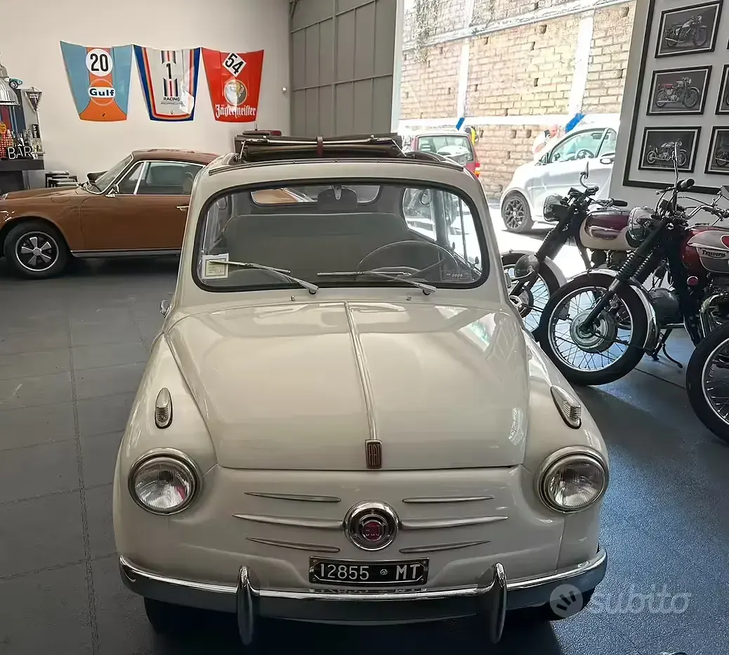 Usata Fiat 600 1950 Bianco Utilitaria