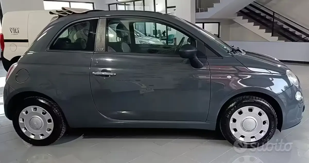 Usata Fiat 500C Pop 69 CV (50 kW) 2011 Grigio Cabrio