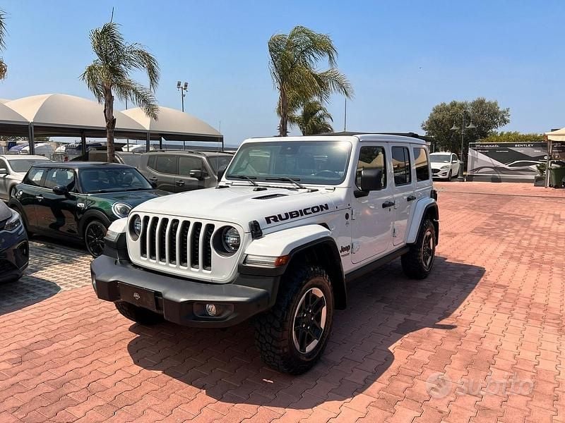 Usata Jeep Wrangler Unlimited Rubicon 272 CV (200 kW) 2021 Bianco SUV